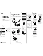 Preview for 1 page of Sony CD Walkman D-193 Operating Instructions