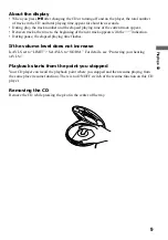 Preview for 9 page of Sony CD Walkman D-E770 Operating Instructions Manual