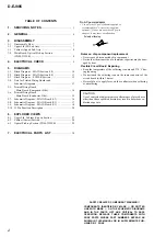 Предварительный просмотр 2 страницы Sony CD Walkman D-EJ885 Service Manual