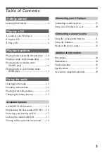 Preview for 3 page of Sony CD Walkman D-FJ61 Operating Instructions Manual