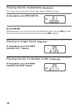 Preview for 10 page of Sony CD Walkman D-FJ61 Operating Instructions Manual