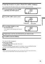 Preview for 11 page of Sony CD Walkman D-FJ61 Operating Instructions Manual