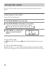 Preview for 12 page of Sony CD Walkman D-FJ61 Operating Instructions Manual