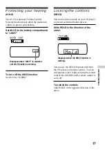 Preview for 17 page of Sony CD Walkman D-FJ61 Operating Instructions Manual