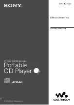 Предварительный просмотр 1 страницы Sony CD Walkman D-NE331CK Operating Instructions Manual