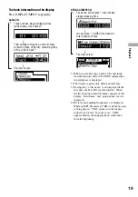 Предварительный просмотр 19 страницы Sony CD Walkman D-NE331CK Operating Instructions Manual