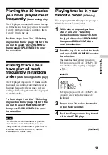 Preview for 21 page of Sony CD Walkman D-NE500 Operating Instructions Manual