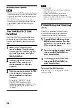 Preview for 24 page of Sony CD Walkman D-NE500 Operating Instructions Manual