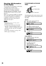 Preview for 20 page of Sony CD Walkman D-NE920 Operating Instructions Manual