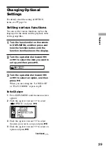 Preview for 29 page of Sony CD Walkman D-NE920 Operating Instructions Manual