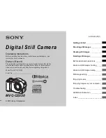 Sony CD350 - CD Mavica 3.2MP Digital Camera Operating Instructions Manual предпросмотр