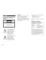 Предварительный просмотр 2 страницы Sony CD350 - CD Mavica 3.2MP Digital Camera Operating Instructions Manual