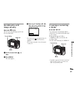 Предварительный просмотр 41 страницы Sony CD350 - CD Mavica 3.2MP Digital Camera Operating Instructions Manual