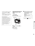 Предварительный просмотр 49 страницы Sony CD350 - CD Mavica 3.2MP Digital Camera Operating Instructions Manual