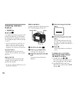 Предварительный просмотр 50 страницы Sony CD350 - CD Mavica 3.2MP Digital Camera Operating Instructions Manual