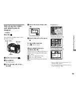 Предварительный просмотр 59 страницы Sony CD350 - CD Mavica 3.2MP Digital Camera Operating Instructions Manual