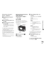 Предварительный просмотр 61 страницы Sony CD350 - CD Mavica 3.2MP Digital Camera Operating Instructions Manual