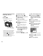 Предварительный просмотр 72 страницы Sony CD350 - CD Mavica 3.2MP Digital Camera Operating Instructions Manual