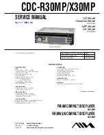 Sony CDC-R30MP Service Manual предпросмотр