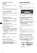 Preview for 6 page of Sony CDC-R504MP Operating Instructions Manual