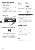 Preview for 10 page of Sony CDC-R504MP Operating Instructions Manual