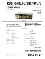 Sony CDF-F5700X Service Manual preview