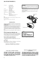 Preview for 2 page of Sony CDF-F5700X Service Manual