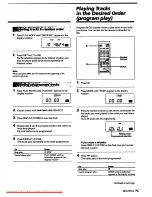 Предварительный просмотр 13 страницы Sony CDP-102 - Compact Disc Player Operating Instructions Manual