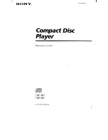 Sony CDP-261 Operating Instructions Manual preview