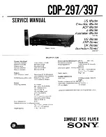 Предварительный просмотр 1 страницы Sony CDP-297 Service Manual