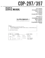 Предварительный просмотр 26 страницы Sony CDP-297 Service Manual