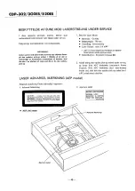 Предварительный просмотр 4 страницы Sony CDP-302 Service Manual