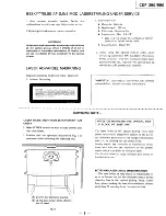 Preview for 3 page of Sony CDP-350 Service Manual