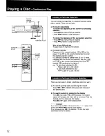 Предварительный просмотр 12 страницы Sony CDP-597 Operating Instructions Manual