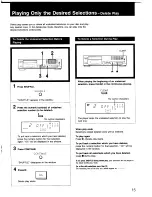 Предварительный просмотр 15 страницы Sony CDP-597 Operating Instructions Manual