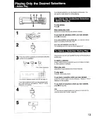 Предварительный просмотр 13 страницы Sony CDP-991 Operating Instructions Manual