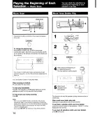 Предварительный просмотр 14 страницы Sony CDP-991 Operating Instructions Manual