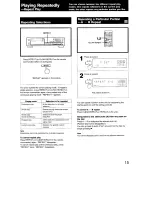 Предварительный просмотр 15 страницы Sony CDP-991 Operating Instructions Manual