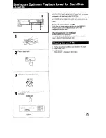 Предварительный просмотр 29 страницы Sony CDP-991 Operating Instructions Manual