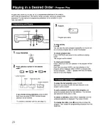 Предварительный просмотр 20 страницы Sony CDP-997 - Compact Disc Player Operating Instructions Manual