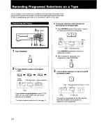 Предварительный просмотр 24 страницы Sony CDP-997 - Compact Disc Player Operating Instructions Manual