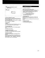 Предварительный просмотр 25 страницы Sony CDP-997 - Compact Disc Player Operating Instructions Manual