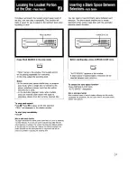 Предварительный просмотр 31 страницы Sony CDP-997 - Compact Disc Player Operating Instructions Manual