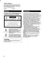 Preview for 2 page of Sony CDP-C201 - Compact Disc Player Operating Instructions Manual