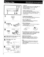 Preview for 8 page of Sony CDP-C201 - Compact Disc Player Operating Instructions Manual