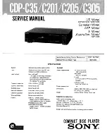 Sony CDP-C201 - Compact Disc Player Service Manual preview