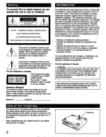 Предварительный просмотр 2 страницы Sony CDP-C225 - Compact Disc Player Operating Instructions Manual