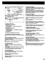 Предварительный просмотр 13 страницы Sony CDP-C225 - Compact Disc Player Operating Instructions Manual