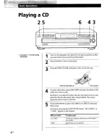 Предварительный просмотр 6 страницы Sony CDP-C260Z Operating Instructions Manual