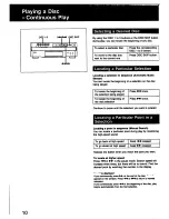 Предварительный просмотр 10 страницы Sony CDP-C322M Operating Instructions Manual